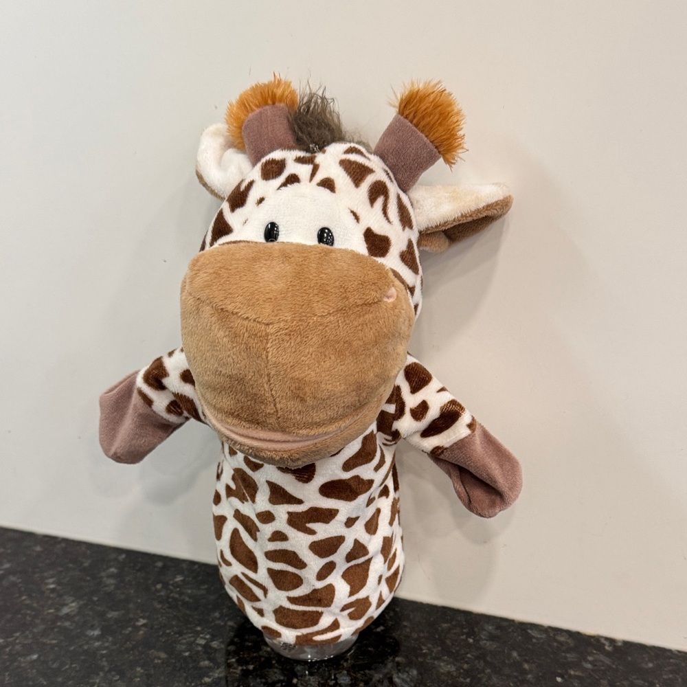 Giraffe Hand  Puppet Animal Doll Educational Toy. Size 9”Giraffe Design